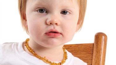 baby amber teething necklace