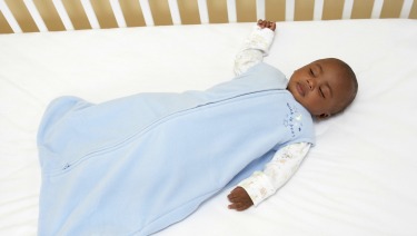 baby boy sleeping crib