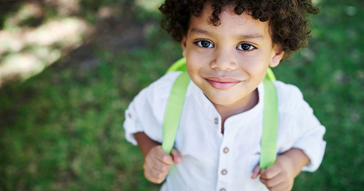 Child safety clearance backpack