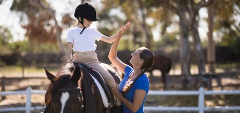 Equestrian safety: Falling off without getting seriously injured
