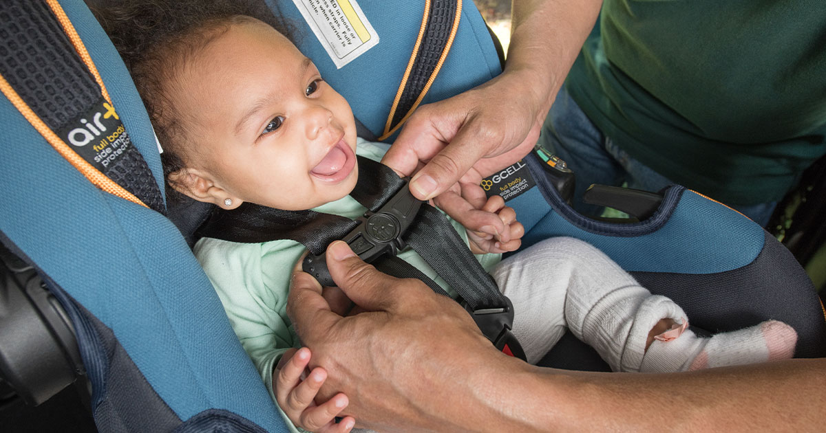 Is it safe for my baby to travel in a car seat for hours at a time