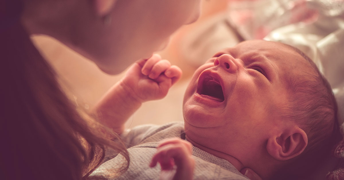 Newborn baby store fussy while sleeping