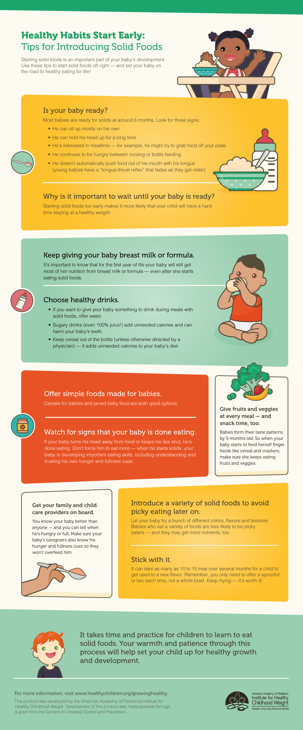 infographic - tips for starting solid foods